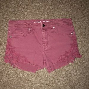 Red Mossimo Jean Shorts